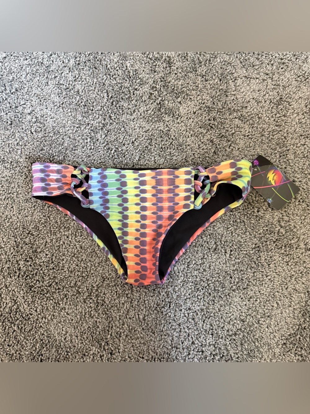 Aquadelics Multicolor Tie-Dye Bikini Bottom